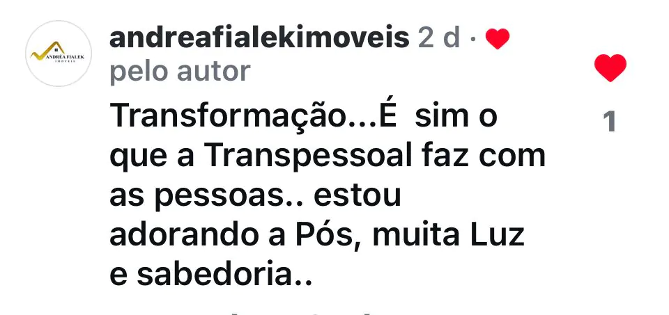 LP PÓS EAD PSICOLOGIA TRANSPESSOAL | Depoimento