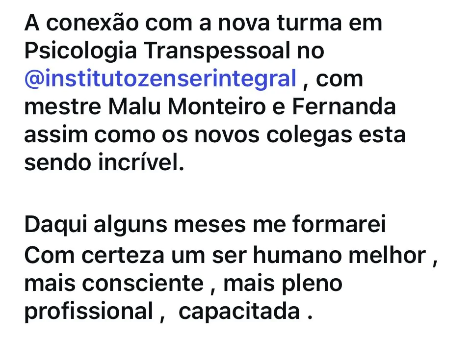 LP PÓS EAD PSICOLOGIA TRANSPESSOAL | Depoimento